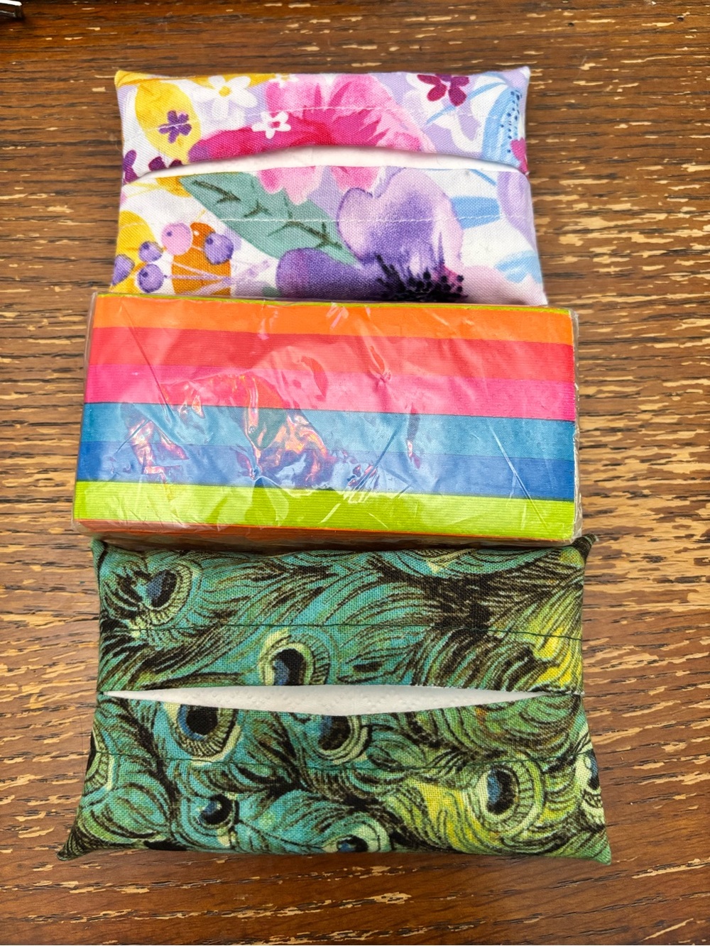 2 Handmade Tissue Holders
